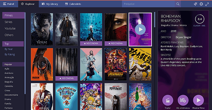 Stremio é uma aplicação de streaming