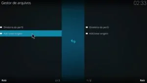Adicionar origem da fonte no Kodi