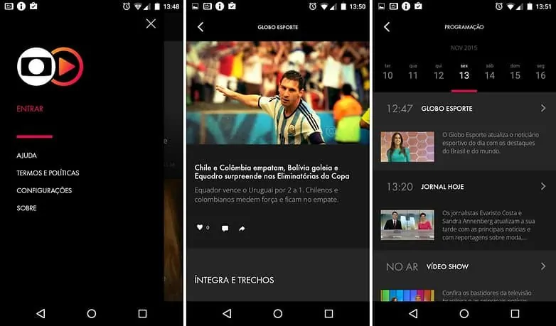 Assista a Globo usando o aplicativo de Globo Play em sua Android TV Box