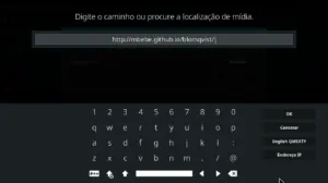 Para Instalar Sportowa TV Kodi Addon introduza o url do repositório mbebe