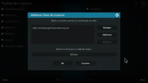 Dar um nome ao repositório mbebe no Kodi