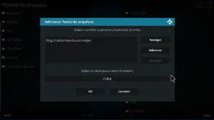 Atribuir um nome à origem do repositório cellardoor tv no Kodi