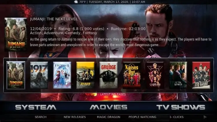 Assistir filmes e séries de TV grátis usando o Kodi no Xiaomi Mi Stick