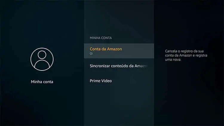 Minha Conta da Amazon