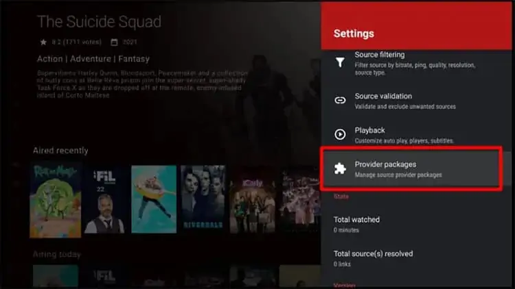 Provider packages no Syncler