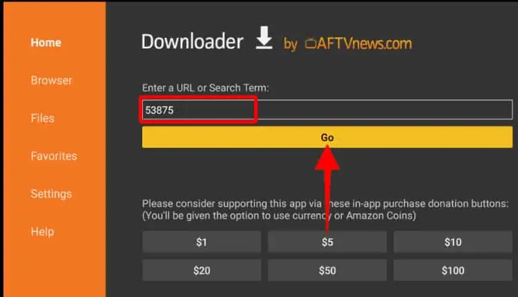 Código de instalação do AstonCine APK