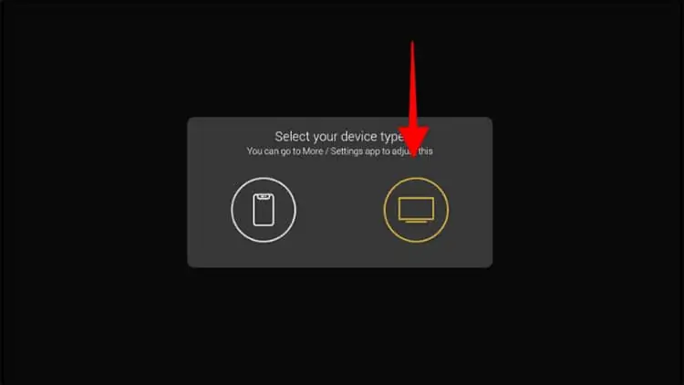Escolha o tipo de dispositivo que está usando com o App AstonCine
