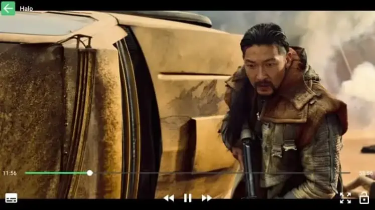 Stream sendo reproduzido no Flixoid