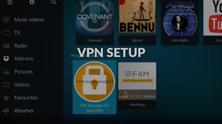 setup a vpn for kodi