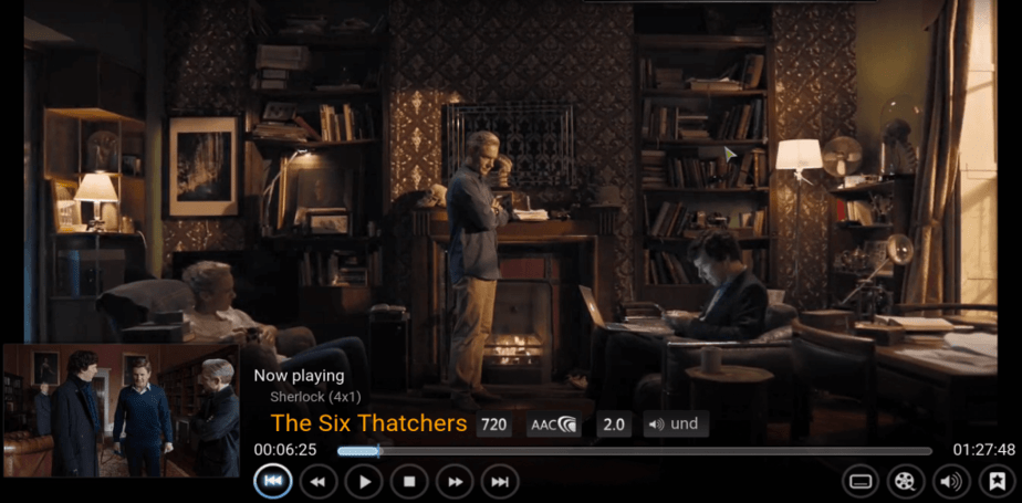 watch sherlock on kodi