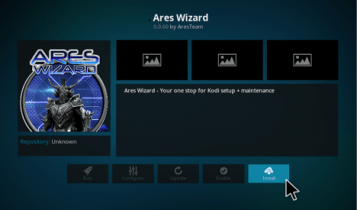 ares wizard install step 18
