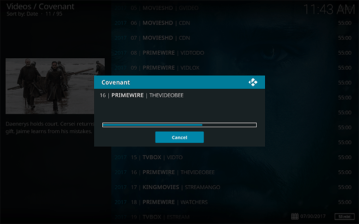 kodi exodus problems 2017