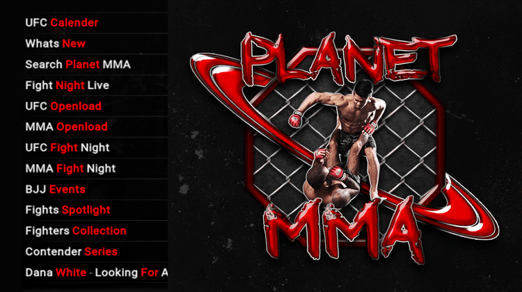 Planet MMA Kodi Addon