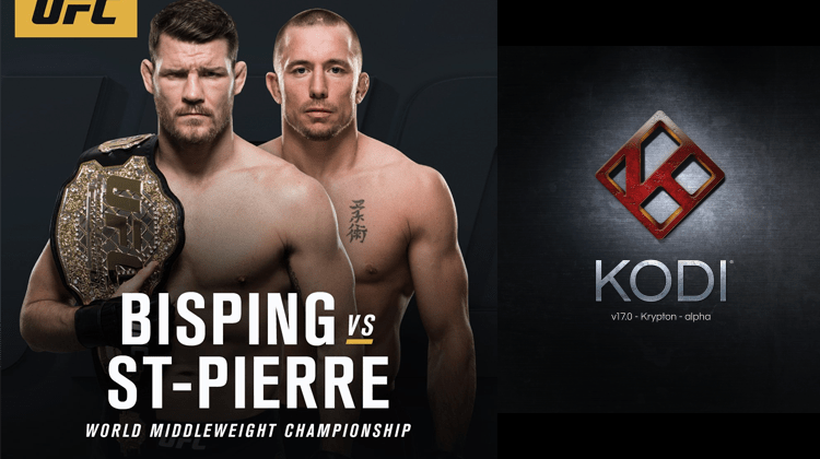 UFC 217 Bisping vs St-Pierre on Kodi