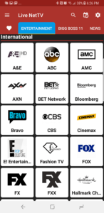 Live NetTV Channels