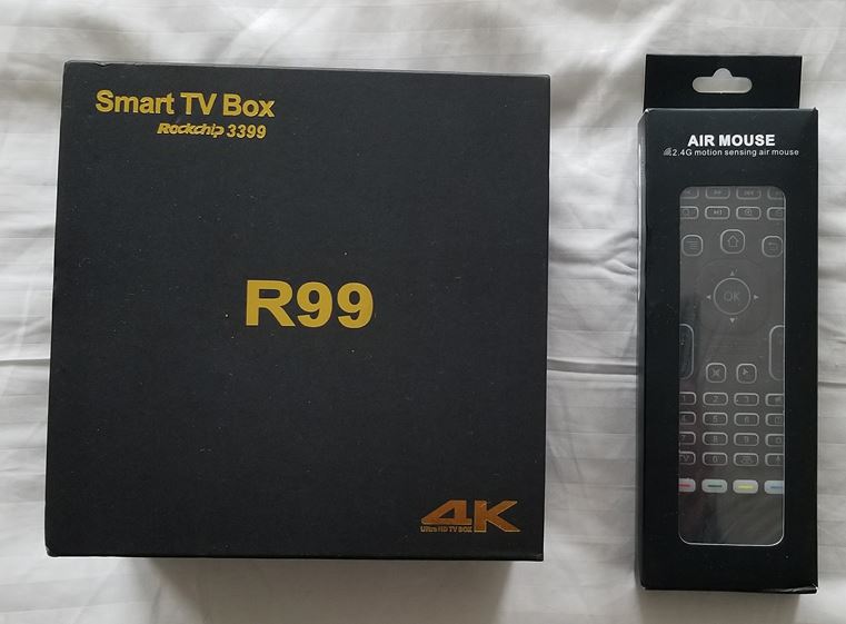 Ebox R99 + Air Mouse boxes