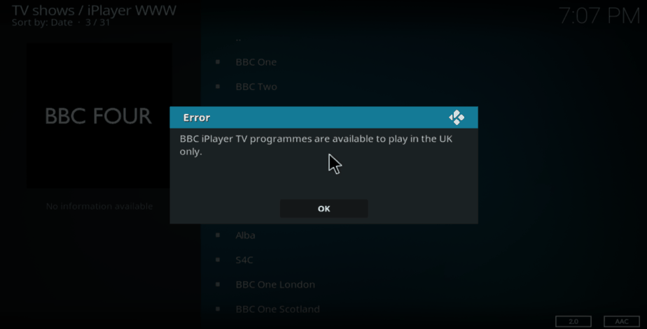 bbc iplayer UK only