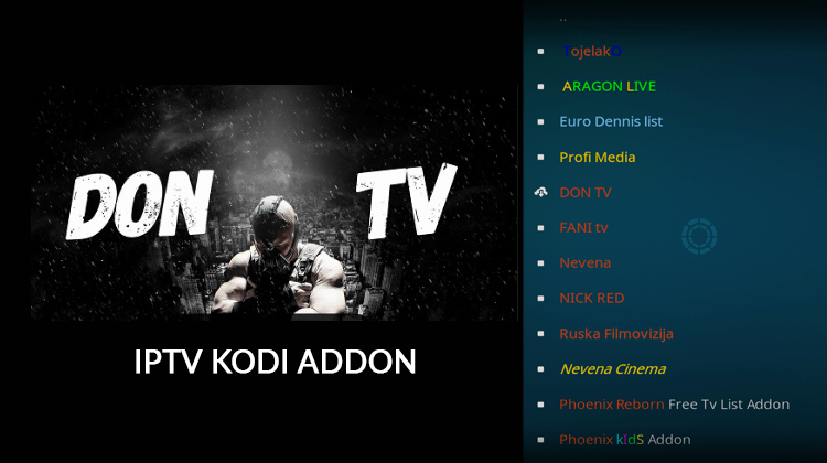 Install Don TV Kodi Addon