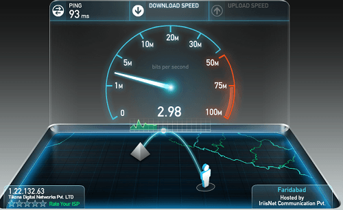 ookla speedtest app being throttled by windows