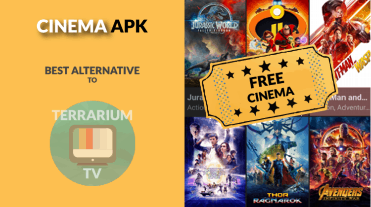 Cinema APK may be your best streaming option to replace Terrarium TV