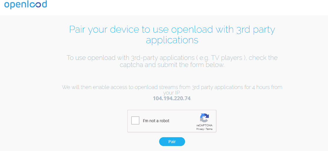 openlod site: pair your device