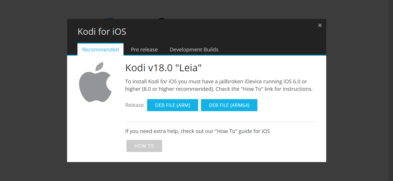 Kodi 18 Leia for iOS