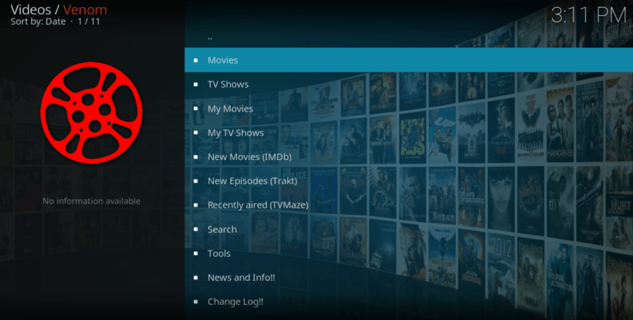 After the Install Venom Kodi Addon, you'll find tons of high quality Movies and TV Shows