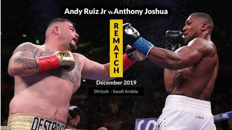 Watch the Rematch Andy Ruiz Jr vs Anthony Joshua online on Kodi