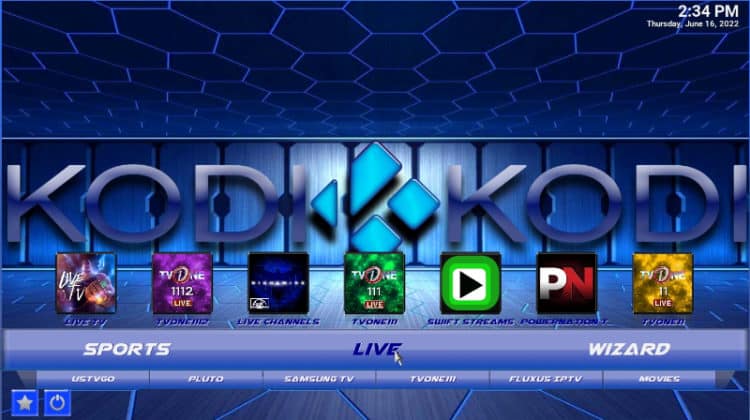 Simplex is a Building for Live TV streaming on Kodi