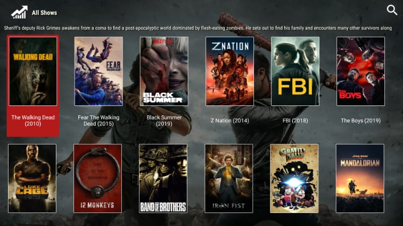 after install, enjoy all the movies and TV Shows on Morphix TV