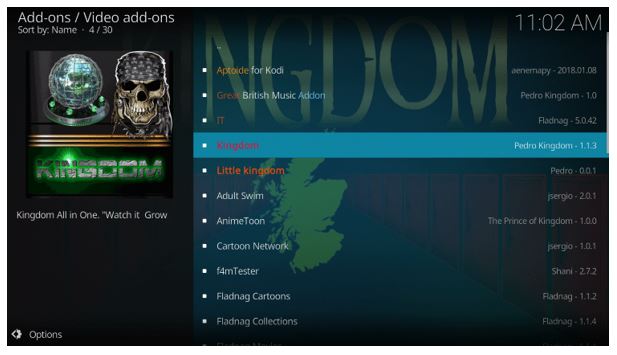 Kingdom is an high-quality streaming addon to install on Kodi and watch contents in 4K