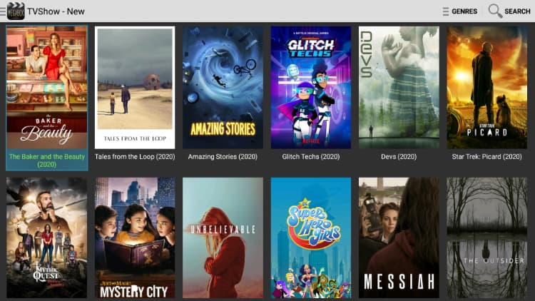 After the Megabox HD Lite install, you'll be able to watch Movies, TV Shows and Documentaries