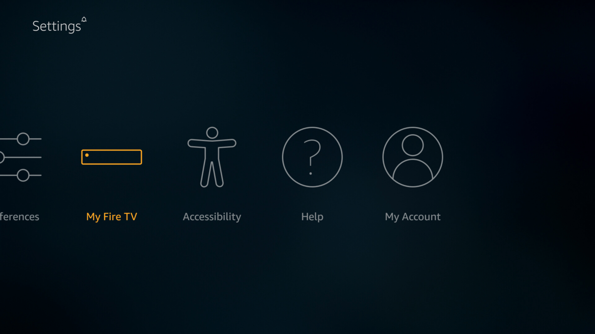 Select My Fire TV on Settings