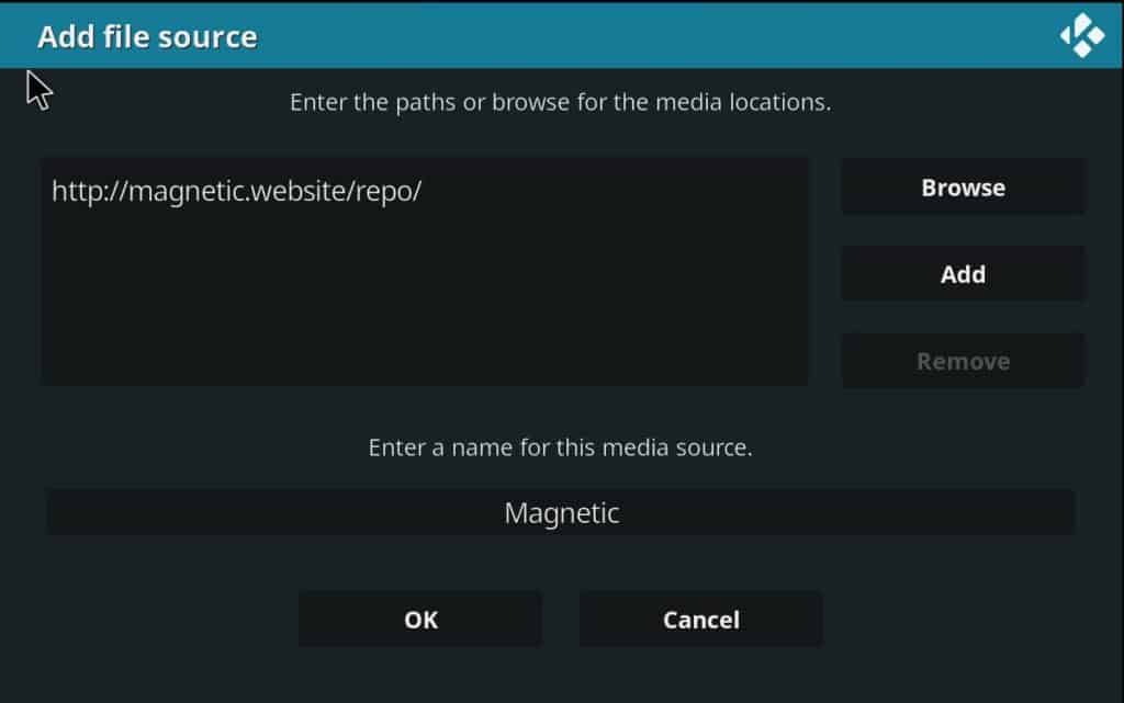 Magnetic is the repository containing the Shadow Addon to install on Kodi