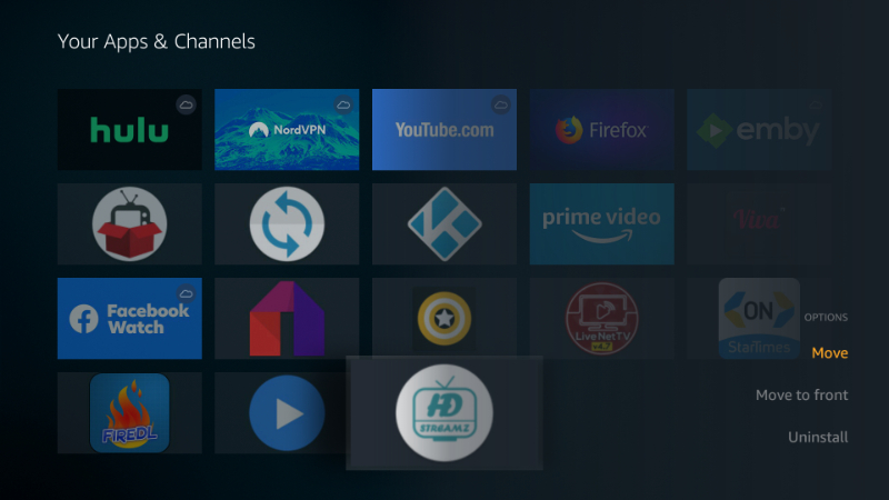 HD Streamz should be now available on Firestick Apps list