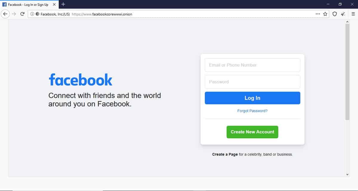 Unblock Facebook on Tor