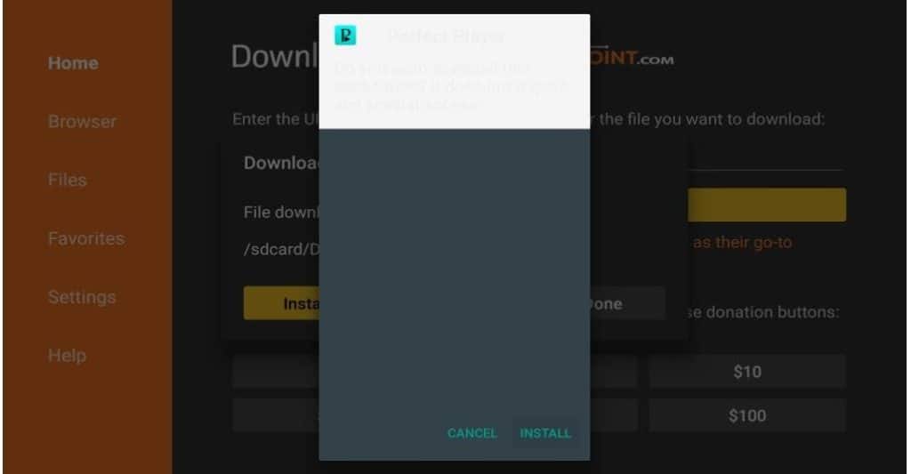 The Perfect Player IPTV APK will start to install