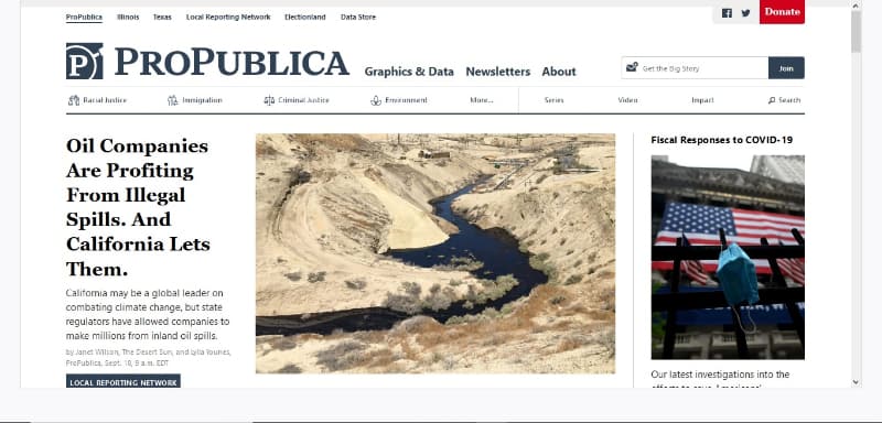 Propublica is one of the best websites on the dark web