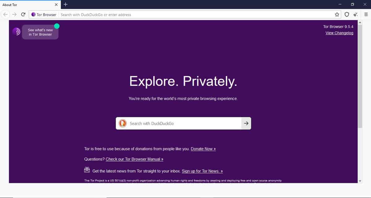Tor Homepage
