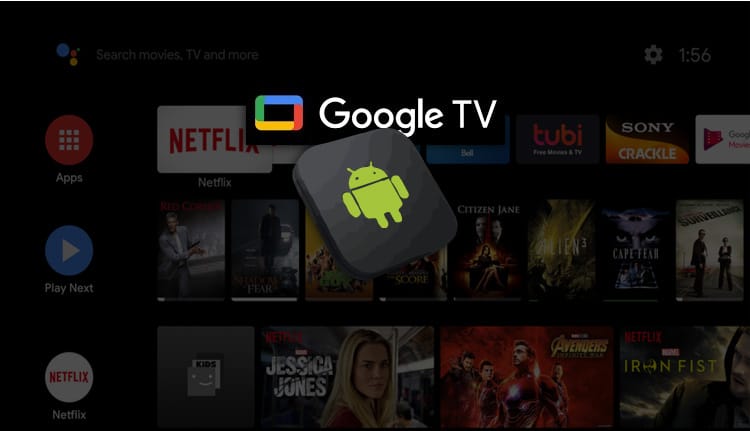 How do I install apps on a Google TV or Android TV