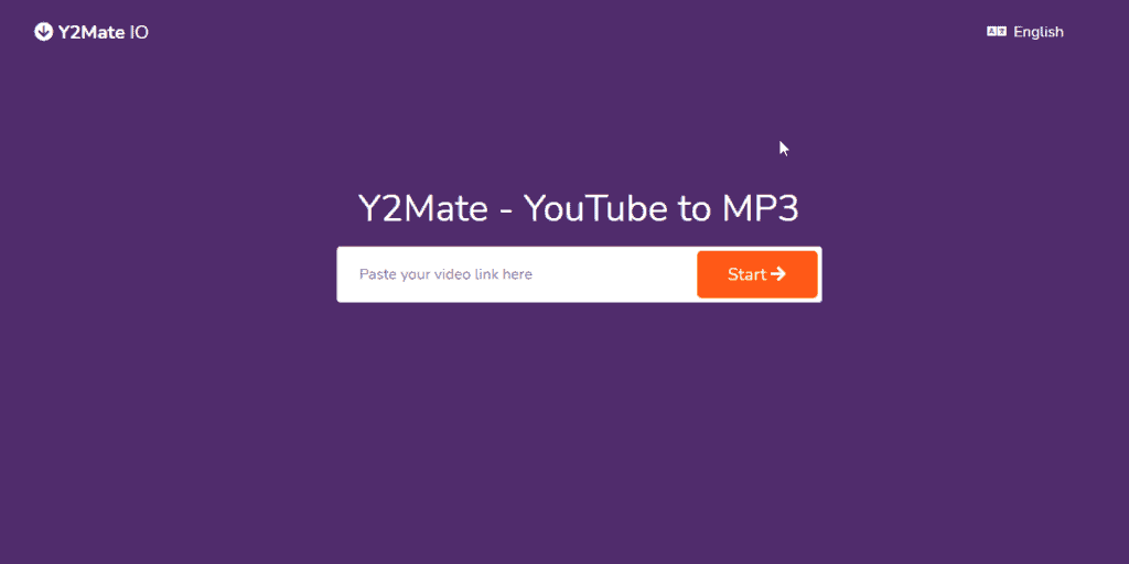 Y2Mate gives the option to convert a YouTube video to an MP3 file