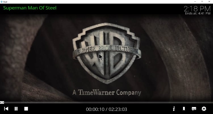 Streaming on DC Universe Kodi Addon after the install