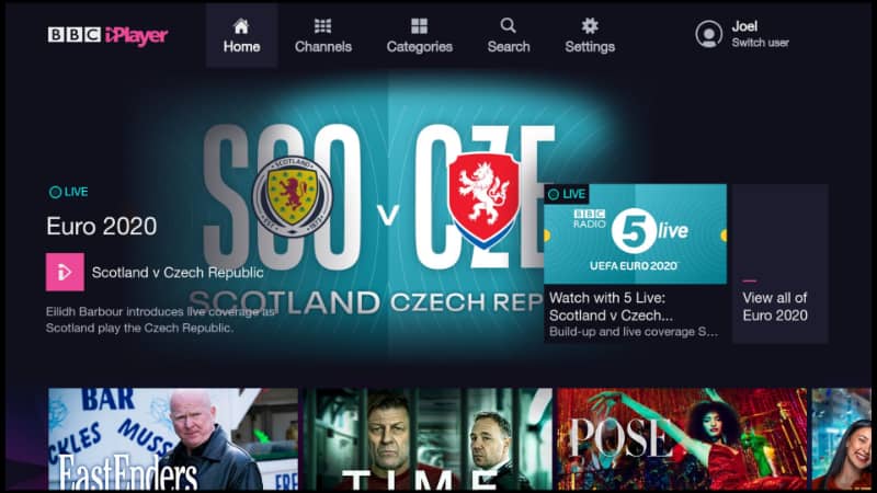 Watch Euro 2021 for free on BBC iPlayer