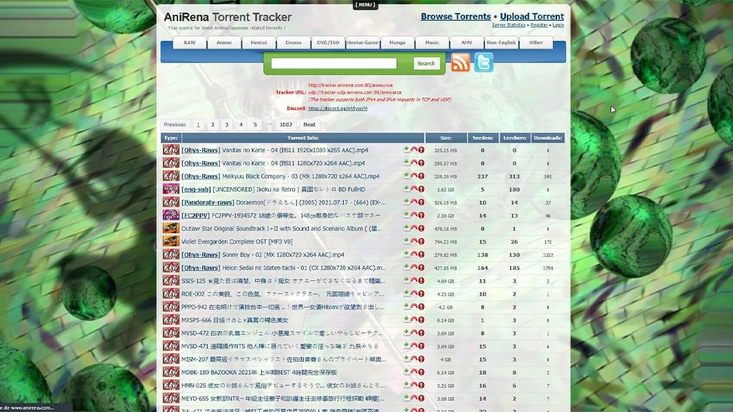 AniRena is another torrent dedicated to anime content