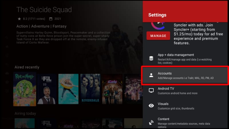 You can install Real-Debrid on Syncler APK running on your Firestick by going to Add Accounts