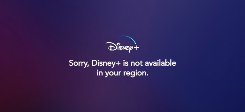 Disney Plus not Available in your location