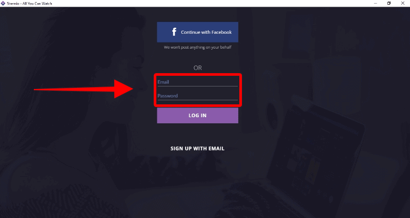 Log In to Stremio