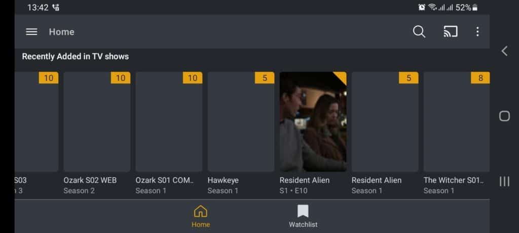 Plex recently added