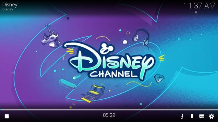 Watching Disney Channel on USGoTv Kodi Addon