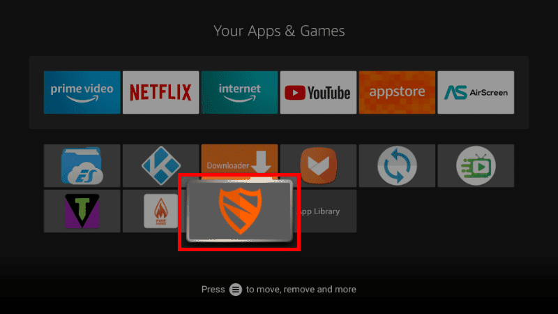 Firestick with Blokada installed to block ads and pop-ups